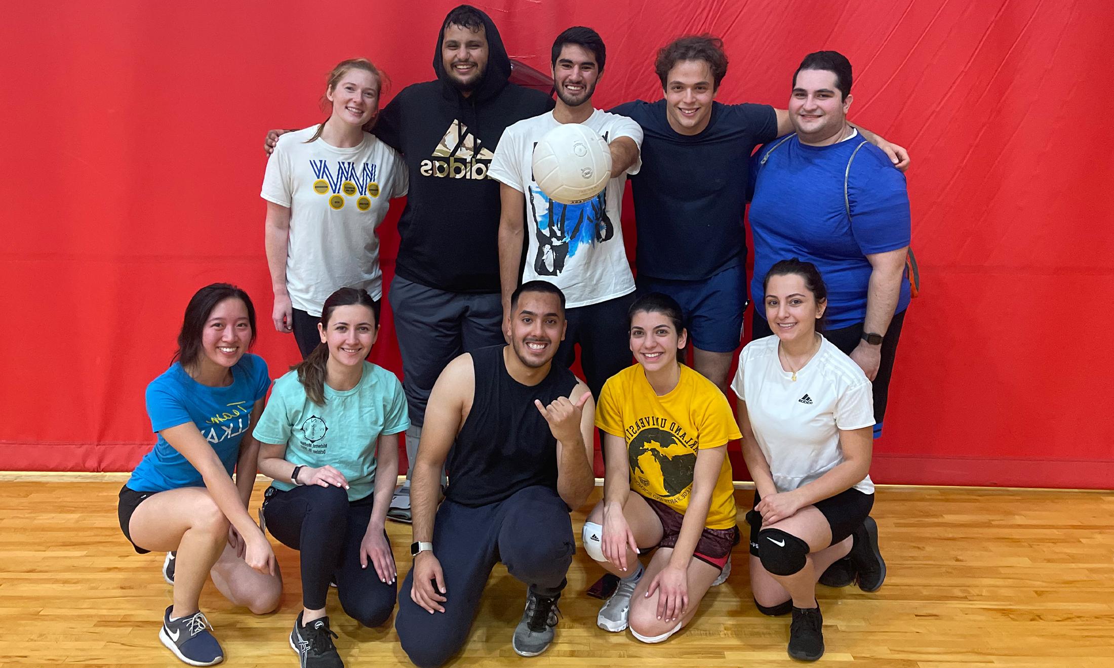 An image of one of OUWB's intramural sports teams